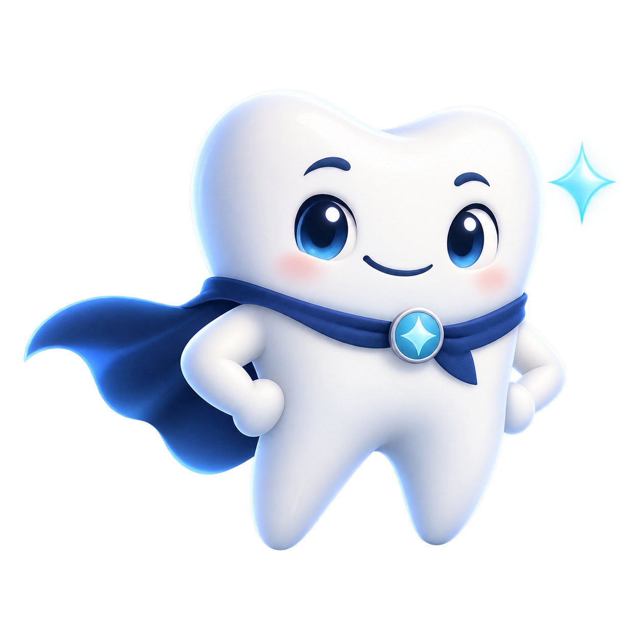 Bristle, the BrushQuest tooth mascot